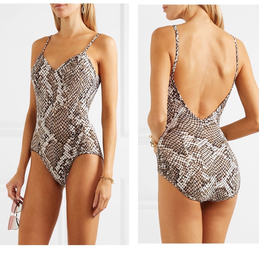 NORMA KAMALI Printed Swimsuit Size XXS NWT